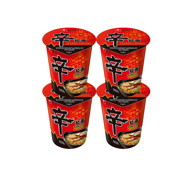 Shin Ramen small Cup Noodles 65g*4 buckets