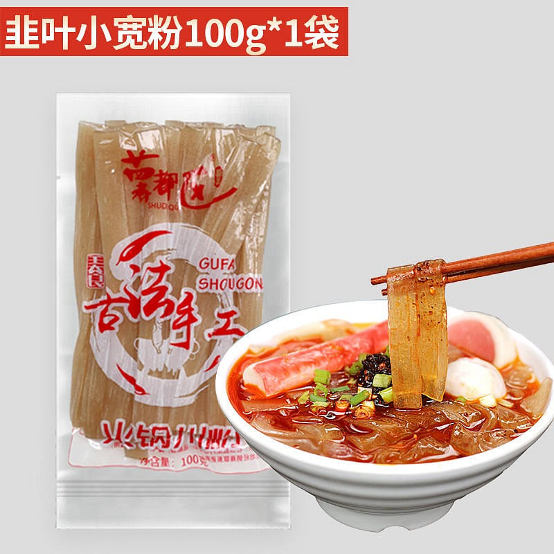 Zhaodu district Sichuan handmade sweet potato leek small width powder 100 g