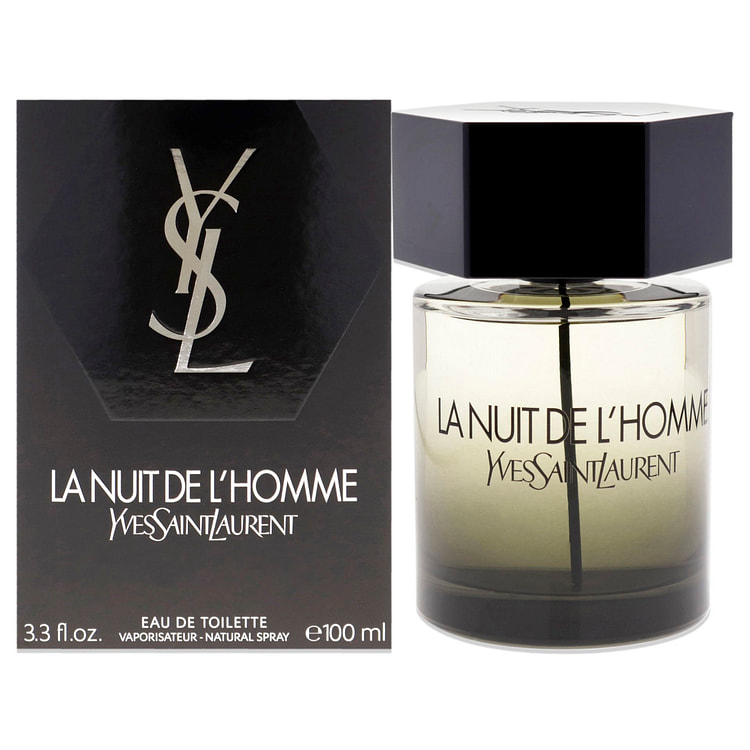 La Nuit De LHomme by Yves Saint Laurent 남성용 - 3.3온스 EDT 스프레이