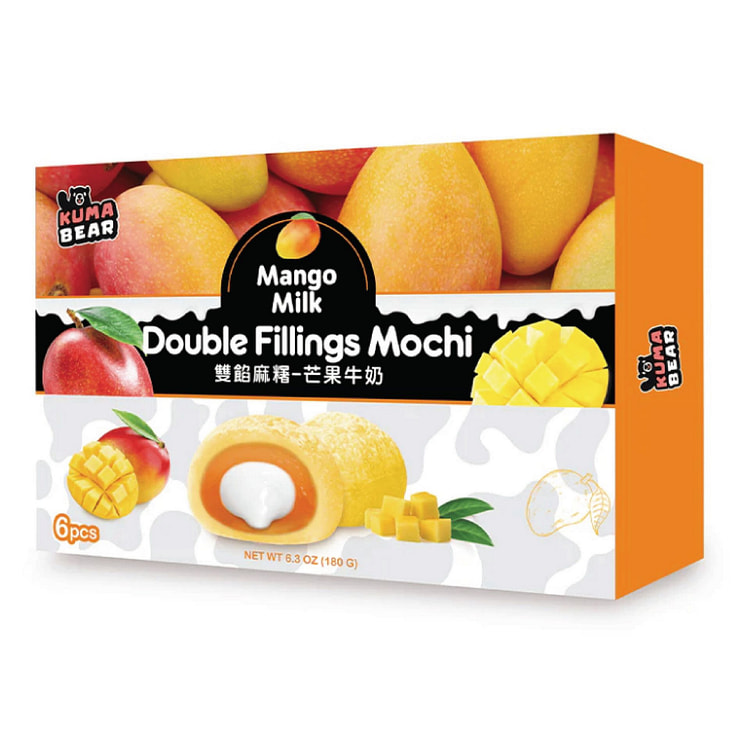 Kuma Bear Double Fillings Mochi-Mango Milk 180 g