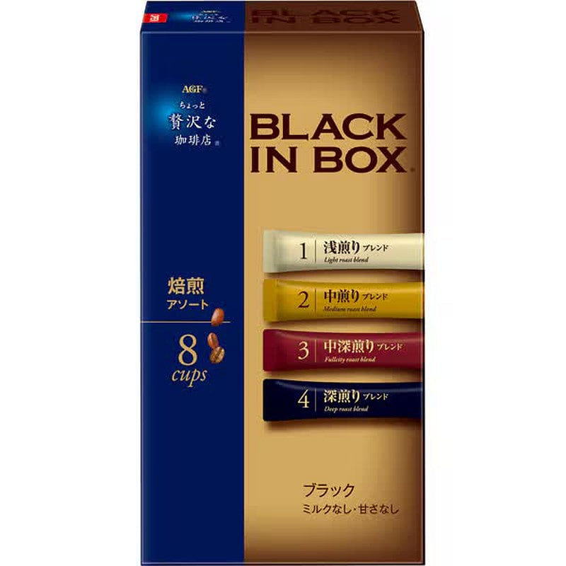AGF Luxury Coffee Black Roasted Assort 8 Sticks 1 each