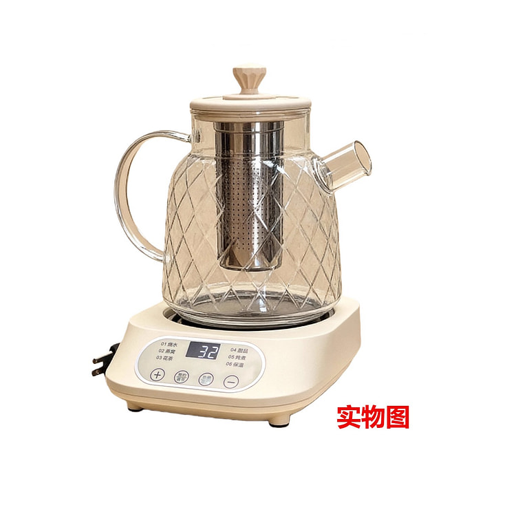 110V家用玻璃养生壶花茶壶1.2L 多功能煮茶器 1 份