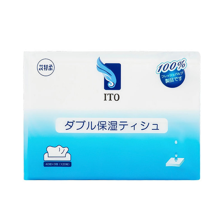 ITO 双层保湿面巾纸 120枚