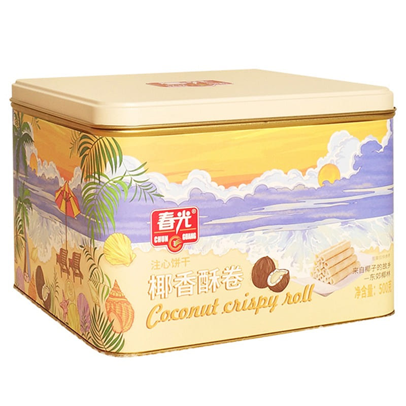 Spring coconut crispy roll gift box 500g 500 g