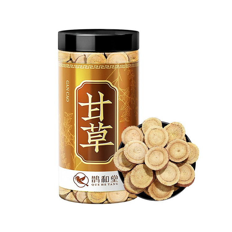 鹊和堂 甘草片 甘肃红皮大甘草片 主根切片匠心挑选