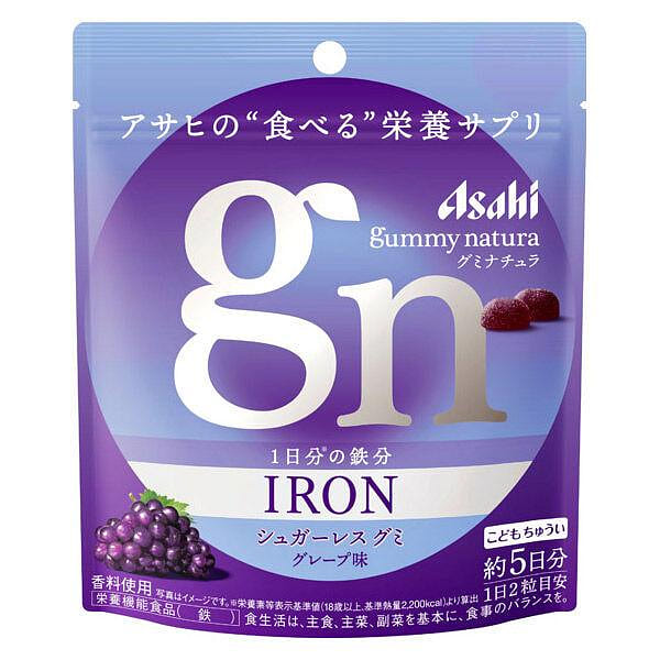 Asahi Iron Grape Gummy 10pcs 1 each