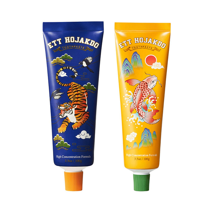 Ett Hojakdo Korean Toothpaste Variety Pack 100g 2 count
