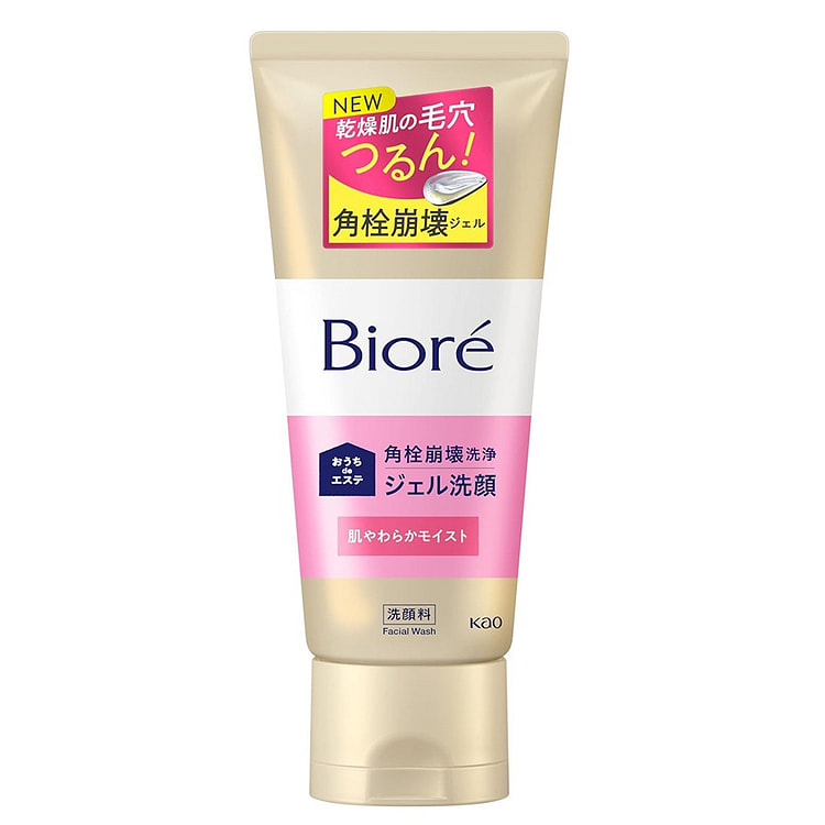 ビオレ おうちdeエステ　ジェル洗顔　肌やわらかモイスト 180 グラム