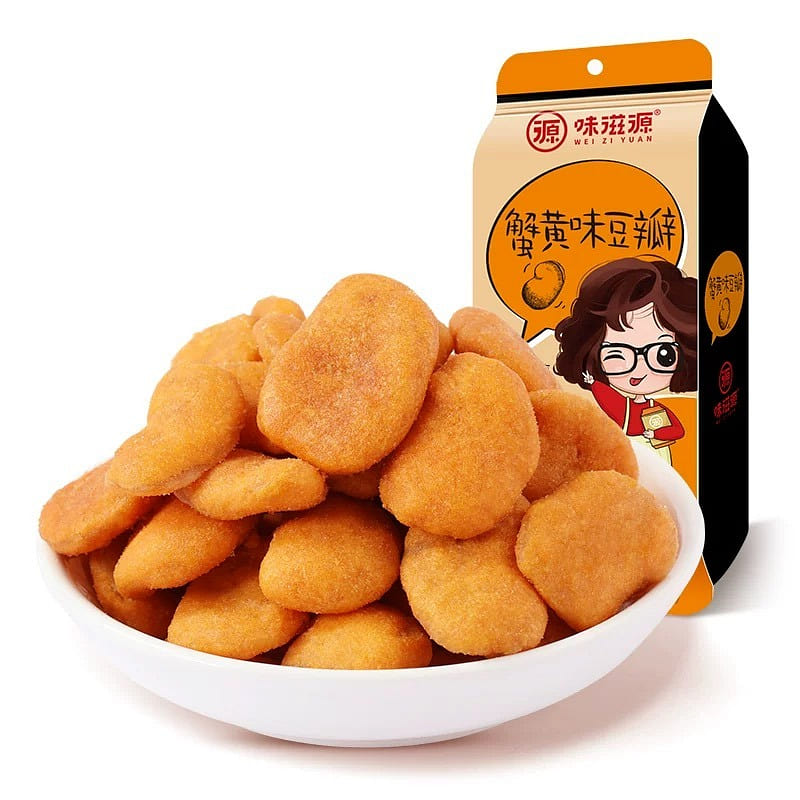 Weiziyuan Crab Roe and Broad Bean Snack, 120g/bag 120 g