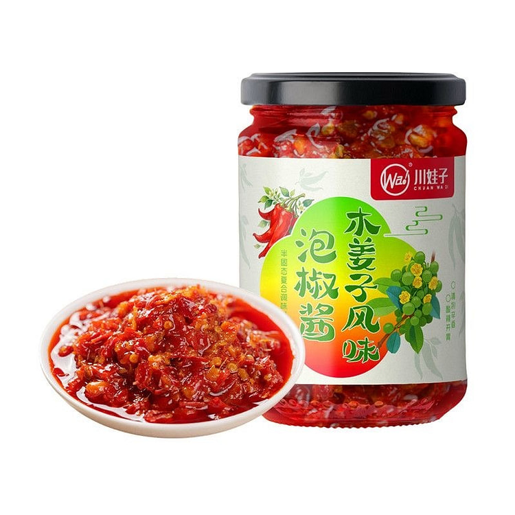 Mujiangzi Flavored Pickled Chili Sauce 200g*1 Jar 200 g