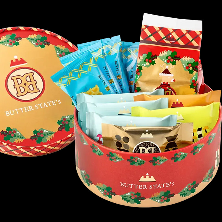 【日本直邮】东京爆款零食BUTTER STATES  数量限定 圣诞节限定 新款巧克力黄油 黄油饼干 圣诞礼盒 11枚