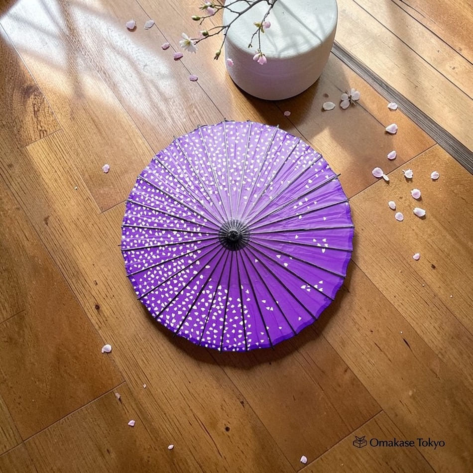 Japanese Paper Umbrella Purple and Little Star 680 g