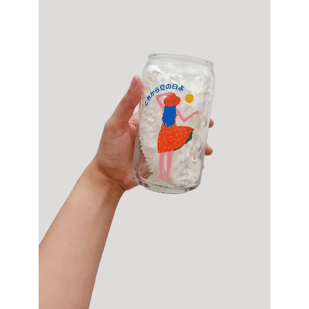 Summer Days Ahead 16oz Glass Cup 1 each