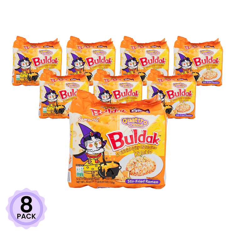 三养 芝士联盟 四种芝士辣火鸡面 5.11 盎司*5 份*8 包