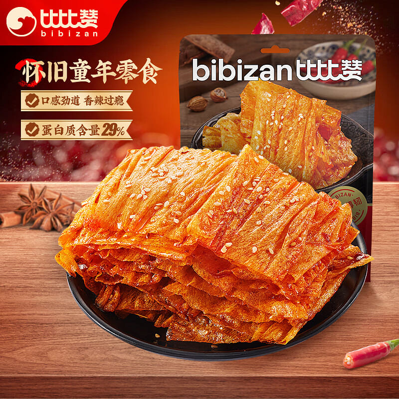 BIBIZAN hand tear bean skin spicy slices snack 400 g