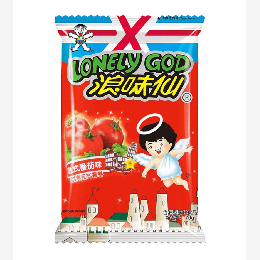 Want Want Lang Wei Xian Italian Tomato Snack70g 1 each