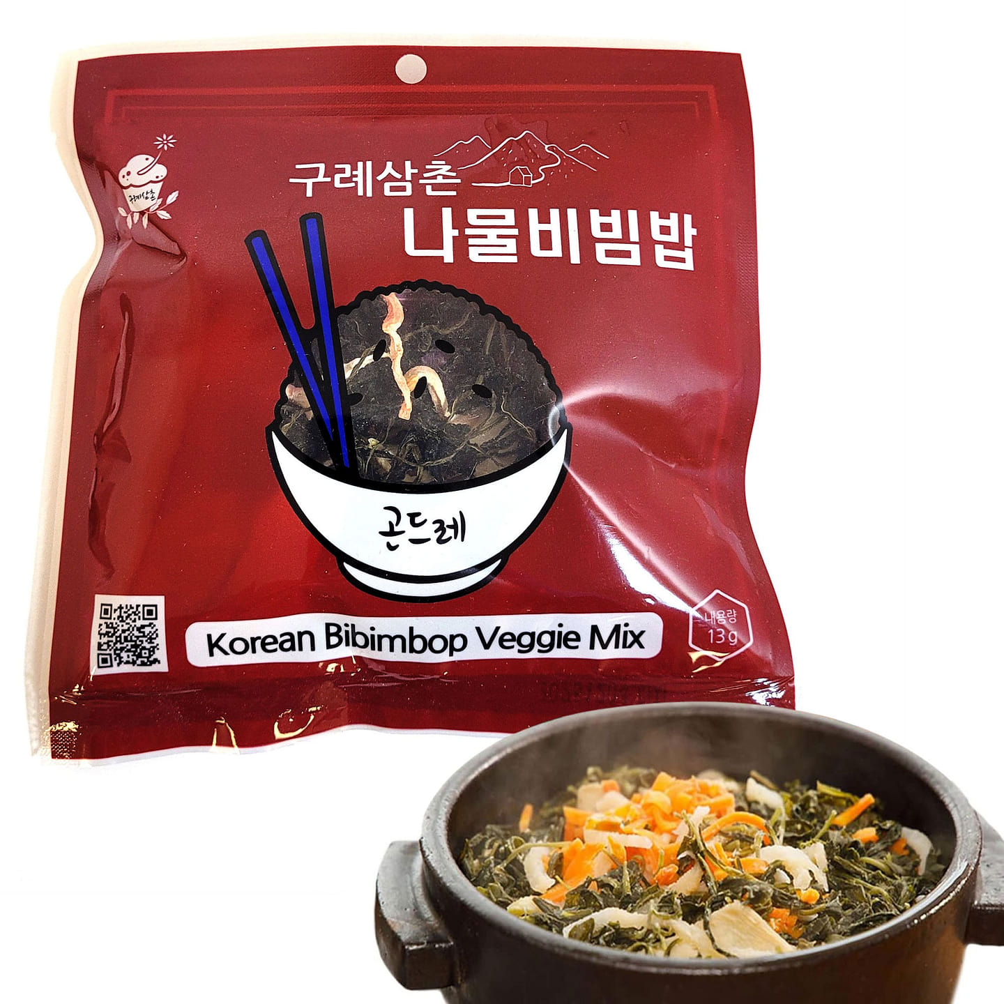 韓國石鍋拌飯蔬菜乾蔬菜混合韓國食品,什錦韓國傳統南木巴普,味道濃鬱,乾米飯烹飪配料蔬菜,韓國食品米飯食譜,貢德烏拉 1 箱