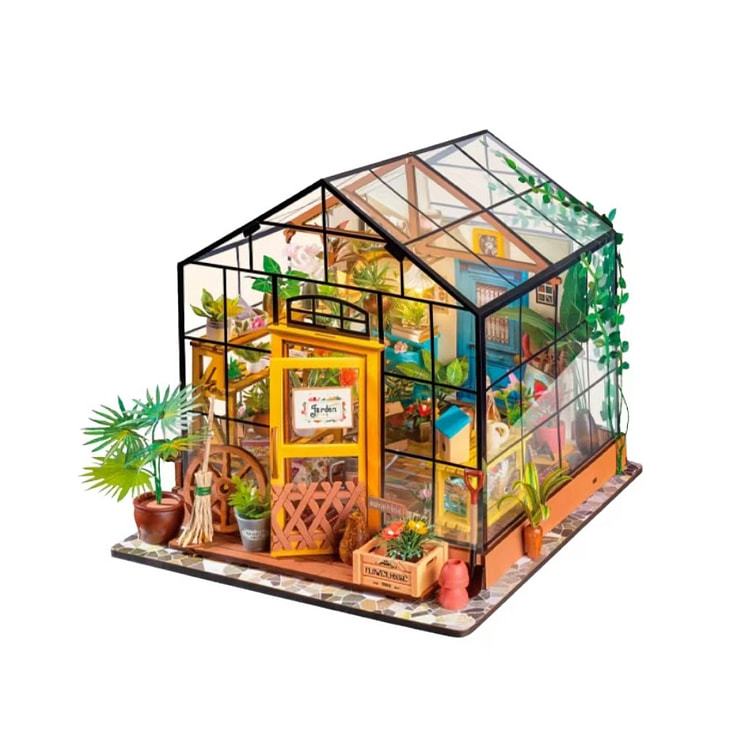 New Cassie's Garden Room Miniature Art Villa 1 pie 1 box
