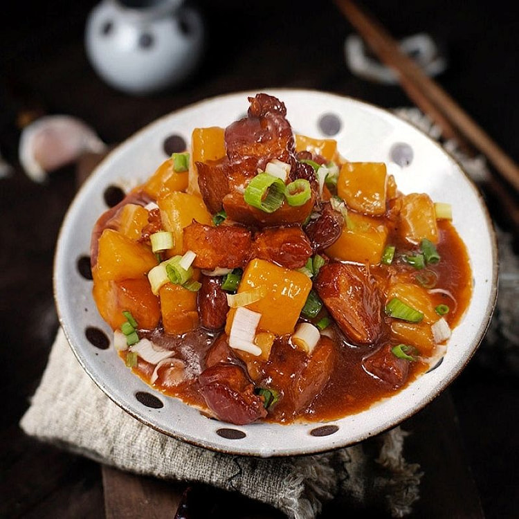 五花肉炖土豆茄子 小碗菜 0.9 磅