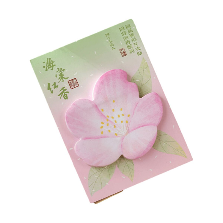 Floral Sticky Notes Notepads - Crabapple 1 count