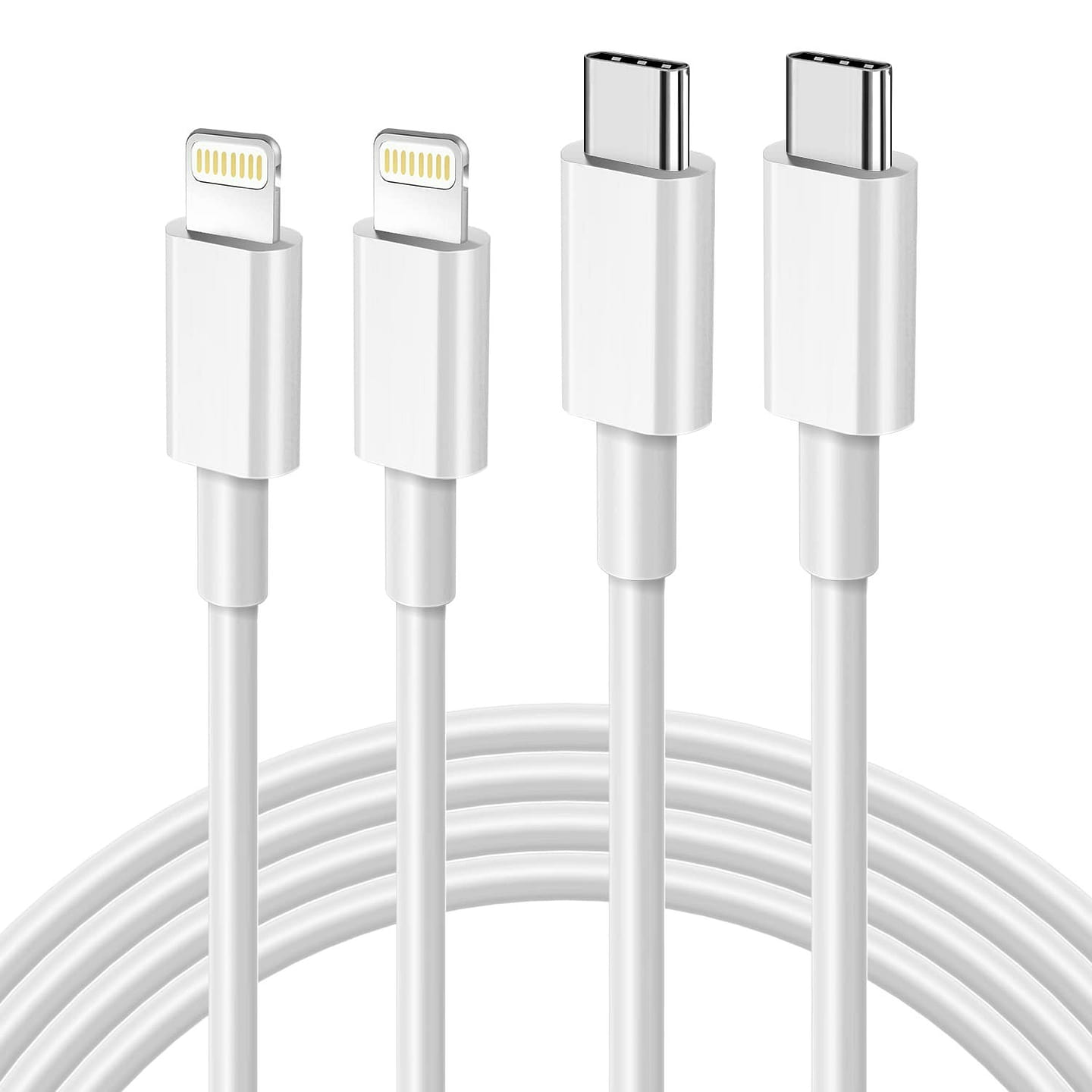 2Pack 6.6FT iPhone Fast Charger Cable Power cable 1 each