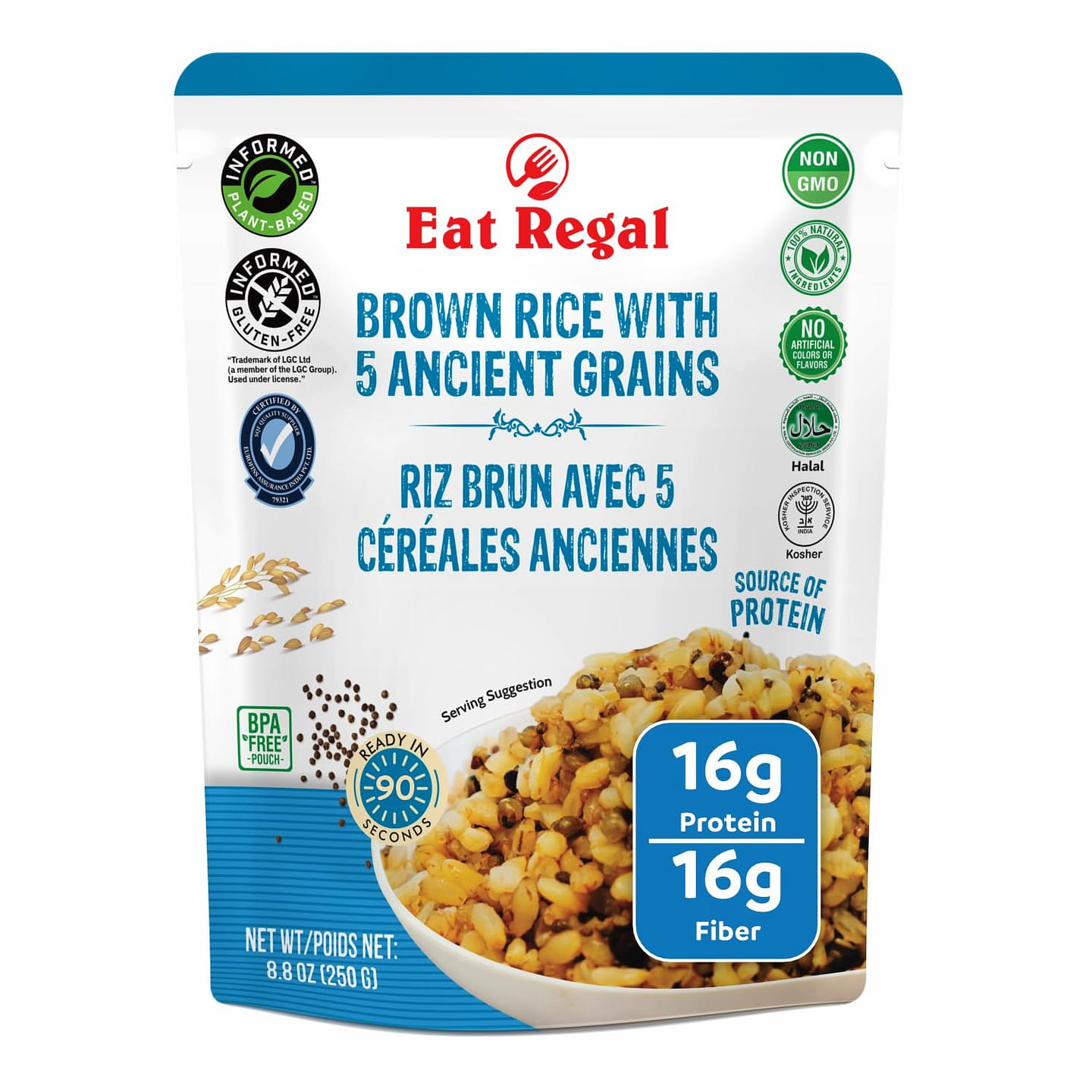 Eat Regal Brown Rice with 5 Ancient Grains, 8.8 oz