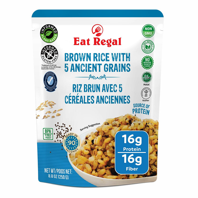 Eat Regal Brown Rice with 5 Ancient Grains, 8.8 oz