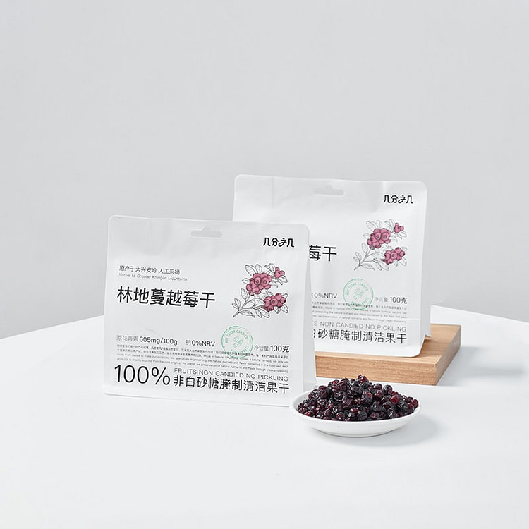 几分之几林地蔓越莓干100g*1袋零食冲泡独立包装 100 克