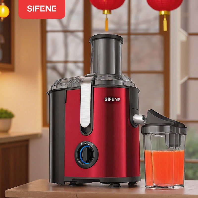 800W Centrifugal Juicer Machine, Red 1 count