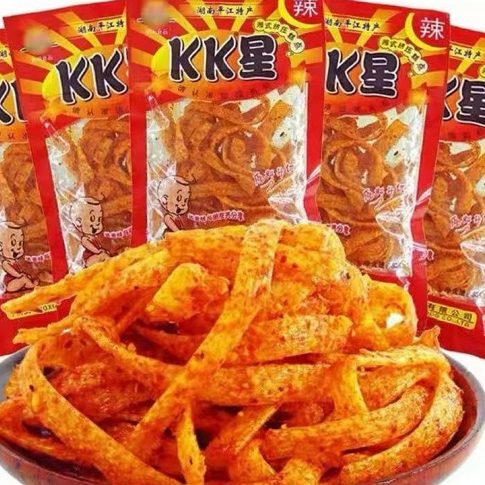 KK Star Spicy Strips Extreme Hot 18g * 5 Packs 90 g