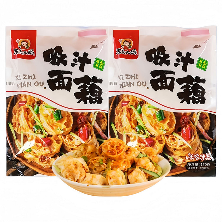 东北大妈 网红吸汁面藕 150g 凉拌速食带调料 2 包