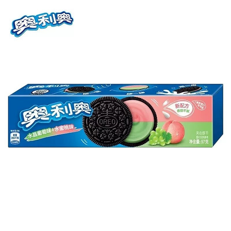 奥利奥水晶葡萄水蜜桃味夹心饼干 (min 2)
