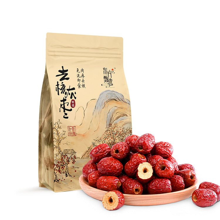 东方甄选 特产灰枣 去核免洗即食红枣零食大枣干货150g*1袋