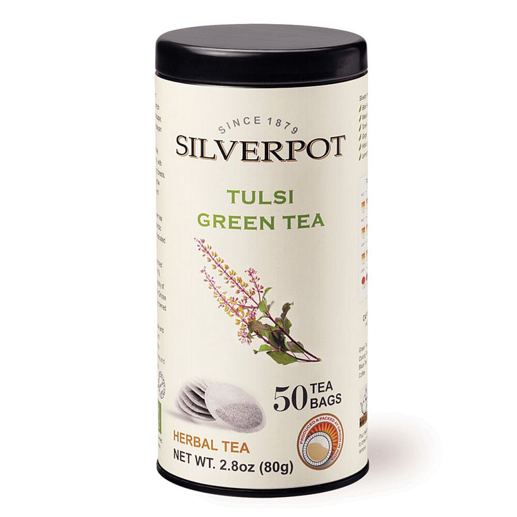 Silverpot, Tulsi & Green Tea 50 count