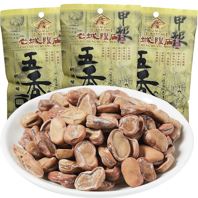 奶油味五香豆老字号五香蚕豆茴香豆200g*3