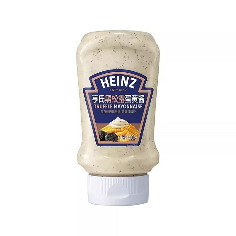 亨氏 黑松露蛋黄酱微酸轻咸面包薯条涂抹酱蘸酱调味料 300 克