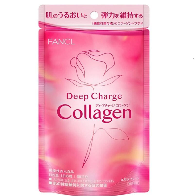 FANCL Charge Collagen 30-Day Supply (180 Tablets) 1 box