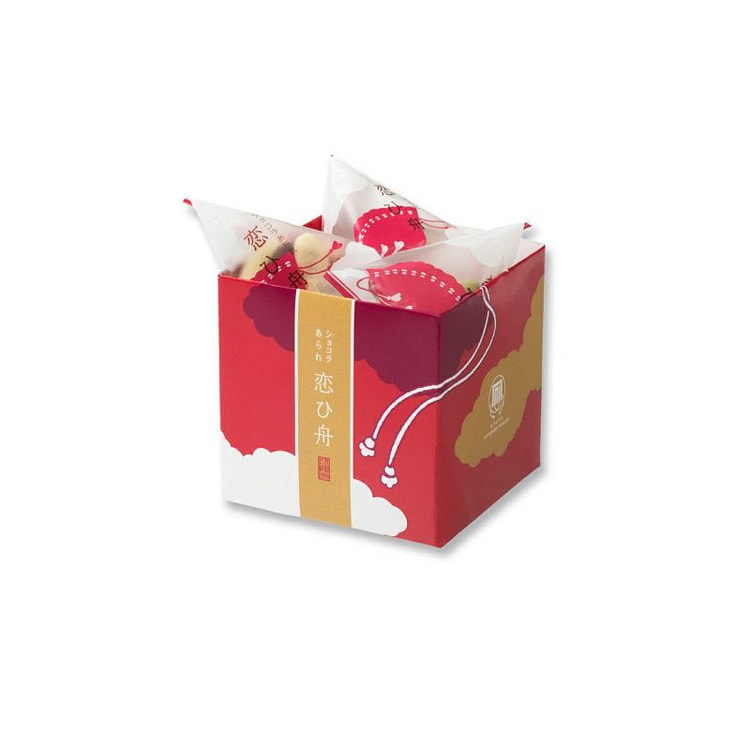 Kyoto Uji Shikibugo Chocolate Arare "Koihi-bune" Hộp C (5 túi) 1 hộp