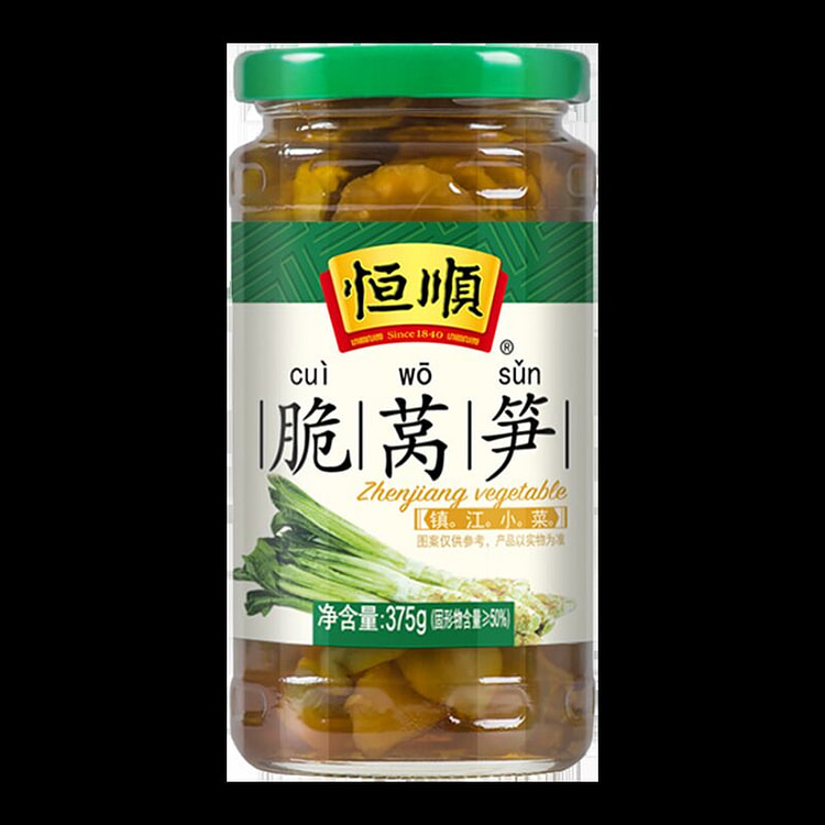 恒顺酱菜下饭开味伴侣腌制泡菜脆莴笋375g*1瓶