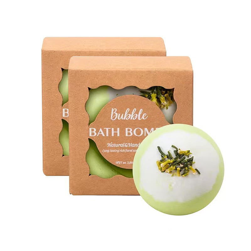 Dried JasmineFlower Bath Bomb Fizzy Ball 2 pack