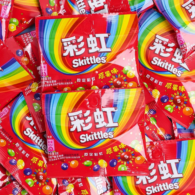 箭牌彩虹糖多彩糖小包装脆皮夹心软糖 108 克