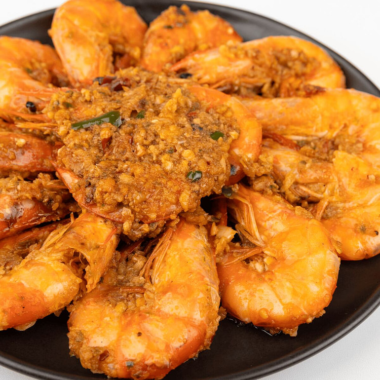 Spicy Garlic Stir-fried Shrimp around 10oz