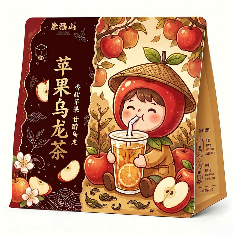 景福山苹果乌龙茶100g冷泡茶高山乌龙茶 100 克