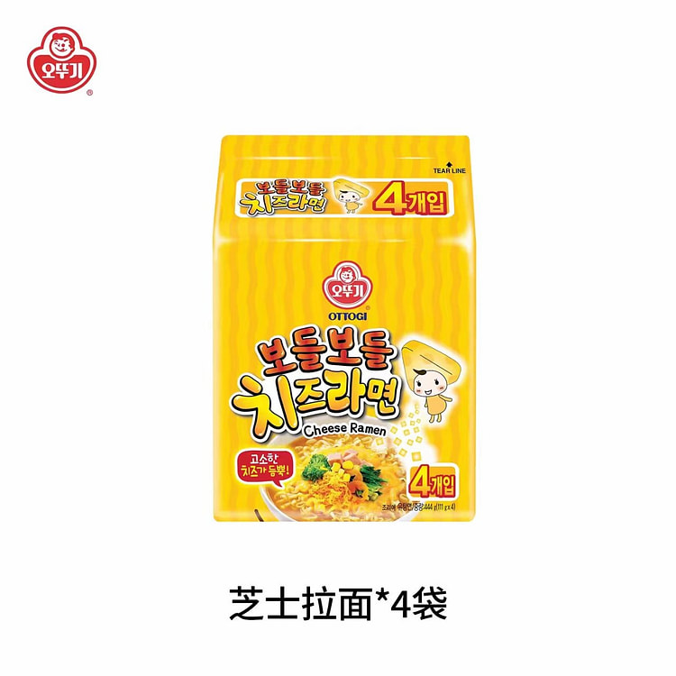 不倒翁芝士拉面原味444g韩式方便面速食食品 444 克