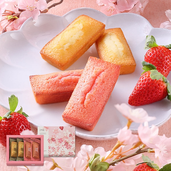 三只蜡烛 樱花草莓蛋糕 4枚