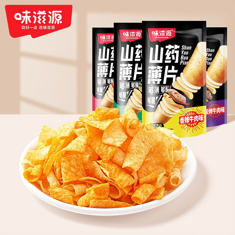 味滋源山药薄片炭烧牛肉味35g