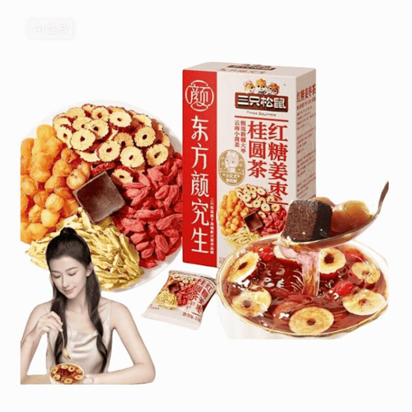 Brown sugar, ginger, jujube and longan tea 180g*1 180 g