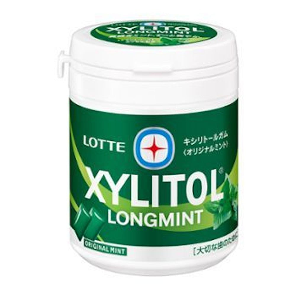 LOTTE Xylitol Gum Long Mint 133g 1 bottle