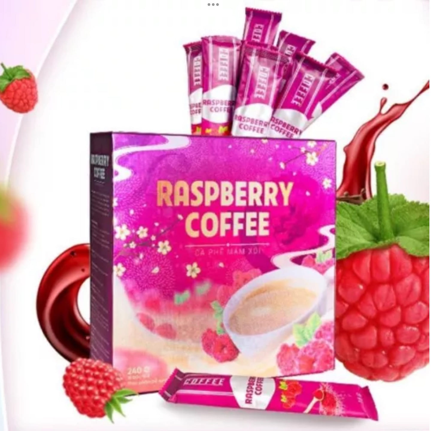 Raspberry Coffee Weight Loss Support 15 Packs 1 box