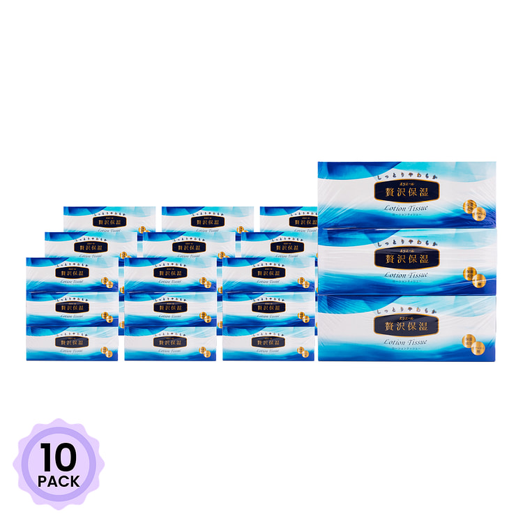 Elleair Premium Moist Tissue Box 200 Sheets 3 count*10 pack
